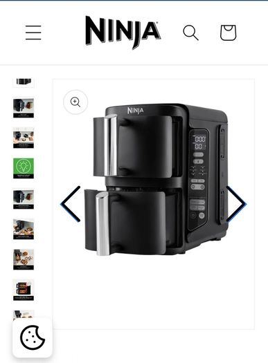 Ninja air fryer double Stack 7-5 litres black
