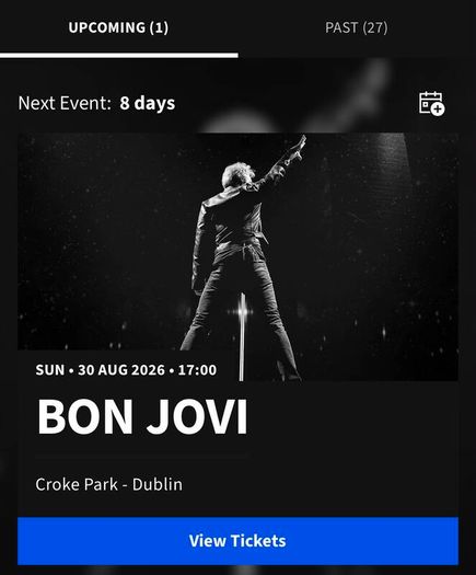 2 tickets for BON JOVI