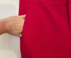 Hot pink straight leg trousers
