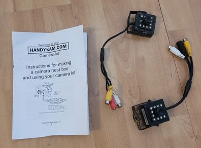 Two cameras for nest boxes