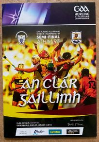 2018 Clare v Galway - All-Ireland Hurling Semi Final Programme