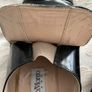 Marco Moreo Vintage Black Leather Tassel Loafers - Size 38.5 - Block Heel - Brogue Detail Image 5