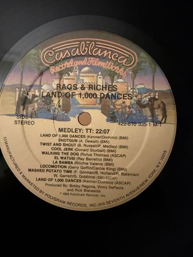 Rags and Riches Land of 1000 Dances 1983 US Vinyl