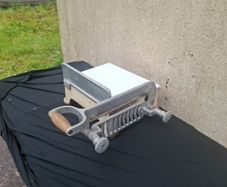 Heavy metallic kitchen slicer