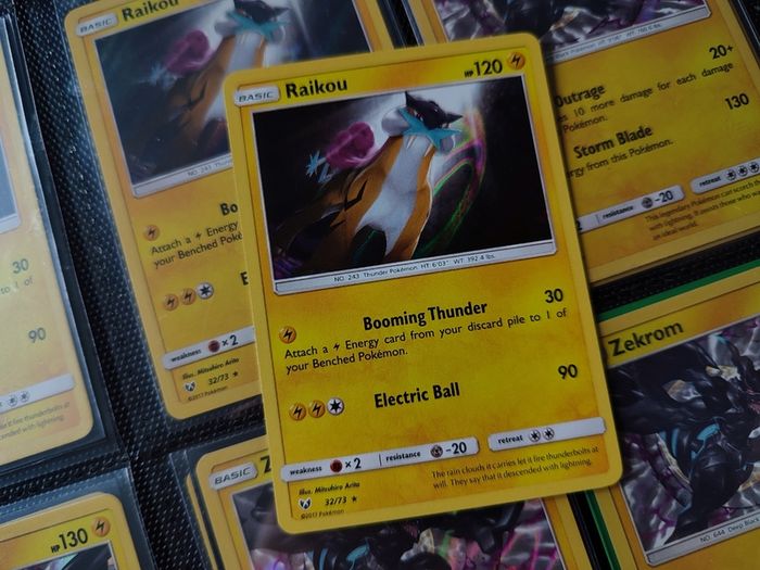 Raikou ! Holo Rare ! from Shining Legends Set ! 2017 ! Pokemon Card !