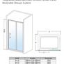 Shower glass Enclosure 1500mm x 6mm Image 2