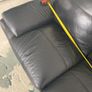 black leather sofa Image 4