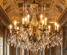Good quality for a medium priced large chandelier