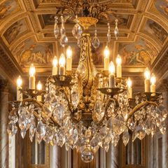 Good quality for a medium priced large chandelier