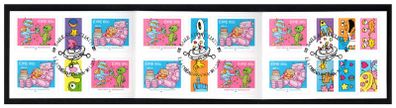 2014 Ireland Greetings Self-adhesive Commemorative Stamps Booklet Fine Used With Dublin Pictorial Cancel (first day). Hibernian HB195