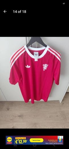 Manchester United retro addidas originals T-shirt