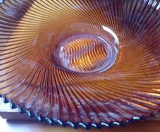 Amber Glass Bowl