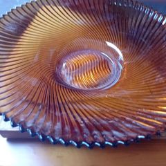 Amber Glass Bowl