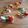 Miniature cheeseboard + wine - dolls house accessories Image 5