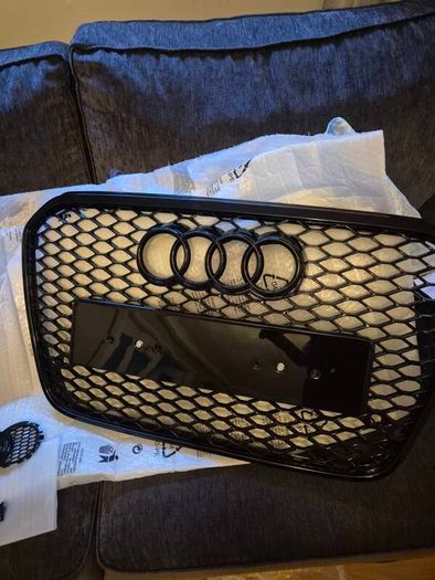 Audi A6 C7 Rs6 style Grille - Black edition honeycomb