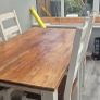 Solid wood table and 4 chairs Image 2