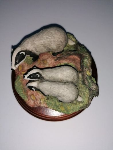 Rare Badger & Cubs (Border Fine Arts) Vintage