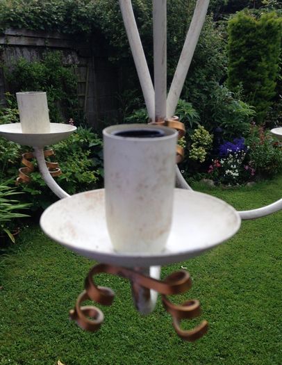 DAR RIB0333M Cream metal Ceiling Light