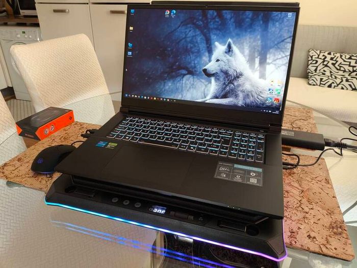 Gaming Laptop Clevo Erazer i5 12450H 8/12 RTX4050 6GB 75W 16GB DDR4 3200Mhz 512GB Nvme Pcie 4.0 17.3" FHD 144hz Ips 300nits Win11 RGB Cooler Mouse