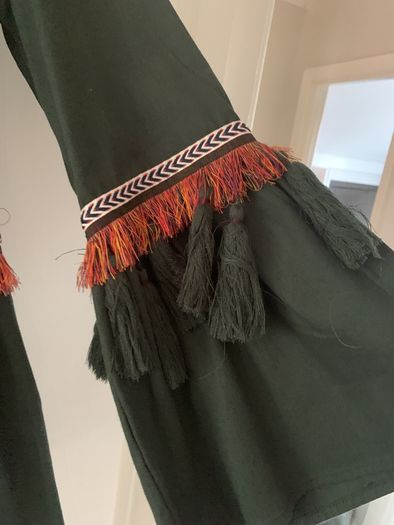 canvas tassel jacket