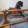 Vintage Roebuck Wooden Rocking Horse Image 2