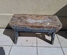 vernacular rustic Irish Farm bench/stool