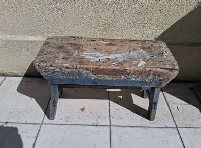 vernacular rustic Irish Farm bench/stool