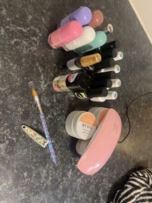 nail light and polish