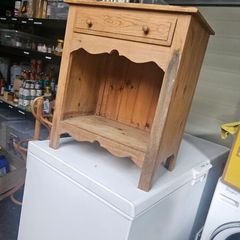 pine side table