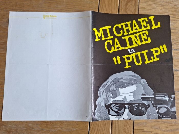 1972 PULP Press Kit Michael Caine