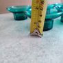 Lovely Set Of 5 Turquaze Glass Night Light Candle Holder Image 3
