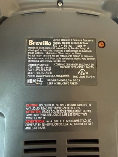 breville bambino plus espresso coffee machine bes500