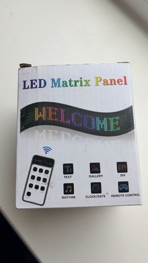 LED Matrix Panel RGB Flexible Car Display Screen App Controlled
