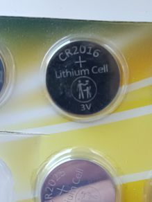 CR 2016 button cell battery - Free shipment