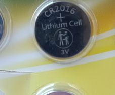 CR 2016 button cell battery - Free shipment