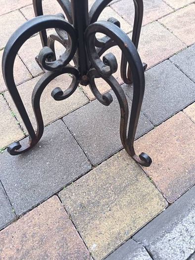 wrought iron coat rack