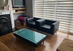 Pure leather cube designer chair - Single Chair excellent condition