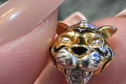 Pandora Disney Princess Jasmine Rajah Lab-grown Diamond Charm New
