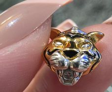 Pandora Disney Princess Jasmine Rajah Lab-grown Diamond Charm New