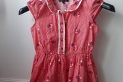 Red summer dress girls size 9-10 years