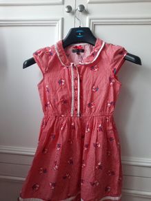 Red summer dress girls size 9-10 years