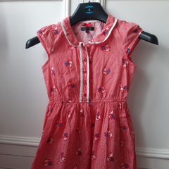 Red summer dress girls size 9-10 years