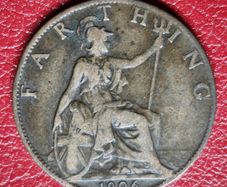 1906 Farthing EDWARD VII (1901/10)  coin