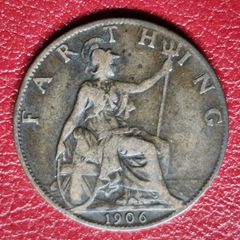 1906 Farthing EDWARD VII (1901/10)  coin