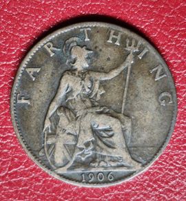 1906 Farthing EDWARD VII (1901/10)  coin