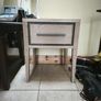 Bedside Locker - Bentley Designs Rimini Aged Oak & Weathered Oak 1 Drawer Nightstand Image 6