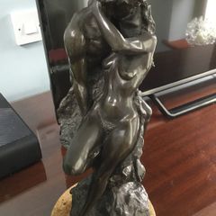 Robin Buick Bronze Sculpture - Kiss - Lovers