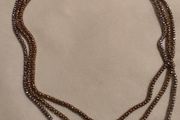 Sterling silver 3 tones necklace
