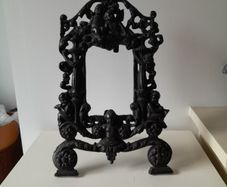 Victorian Solid Brass Cherub Picture Frame