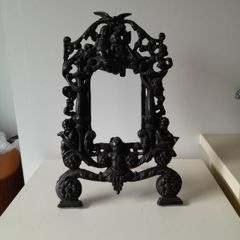 Victorian Solid Brass Cherub Picture Frame